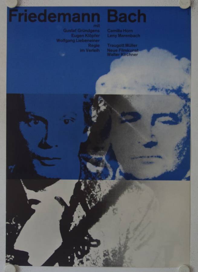 Friedemann Bach originales deutsches Filmplakat (R60s)